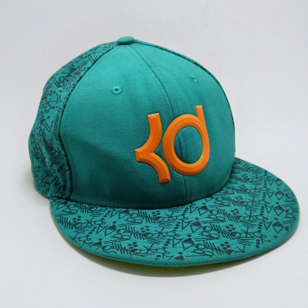 NIKE Kevin Durant True Cap KD Adjustable Hat - Teal/Orange NBA Basketball